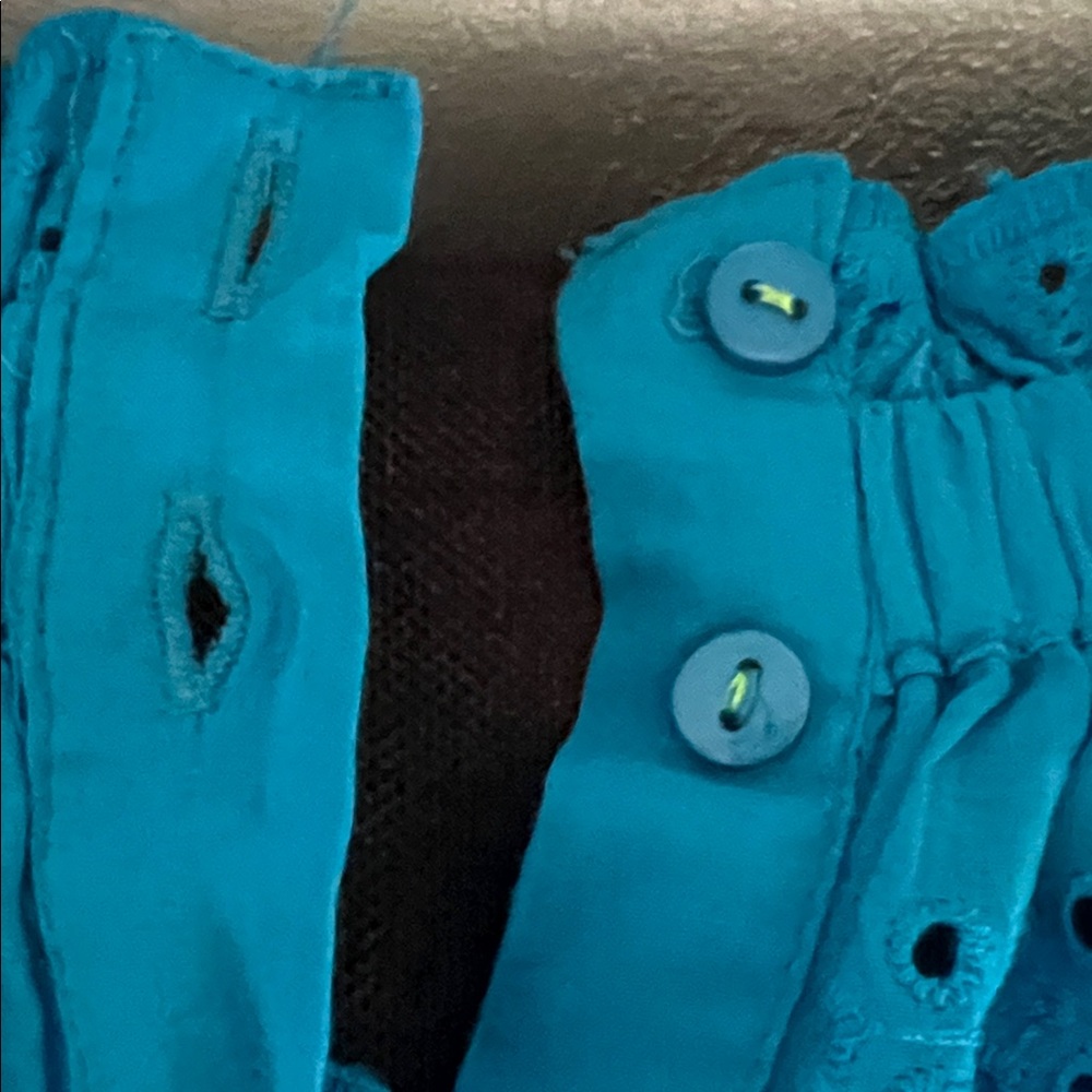 # 0891+ Women's Blue Eyelet Top - Picture 10 of 15